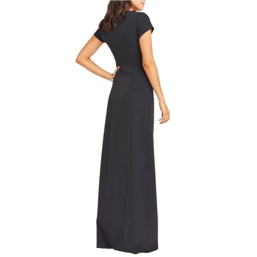 Show Me Your Mumu Geneva Black Short-sleeved Gown Maxi Dress Women’s Small $198 - Picture 3 of 10